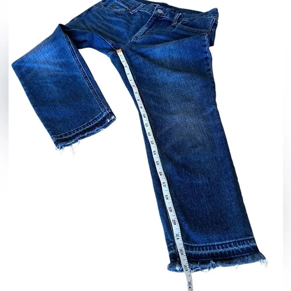 Old Navy Mid-rise boyfriend Capri Denim Jeans Size 0 Petite - Picture 13 of 14